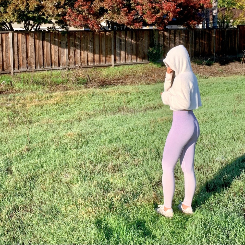 Lavender Purple: Halo Ombre Seamless Leggings
